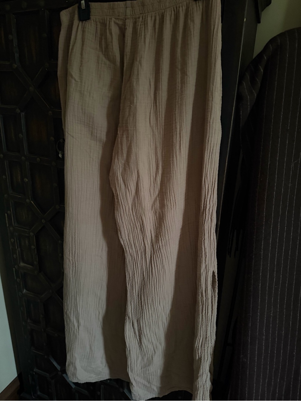 Everyday Ritual Riley Cotton Gauze Split Hem Pants - Picture 6 of 6